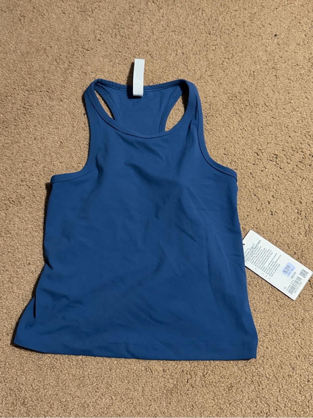 Women's Lululemon Blue Align Waist Length Racerback Tank Top